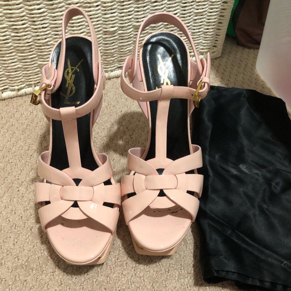 SLP Tribute 105 Patent Leather Platform Sandals